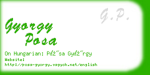 gyorgy posa business card